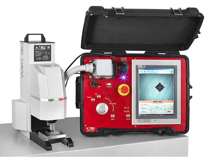 Portable hardness tester for micro macro Vickers and Knoop Portable hardness tester for micro macro Vickers and Knoop